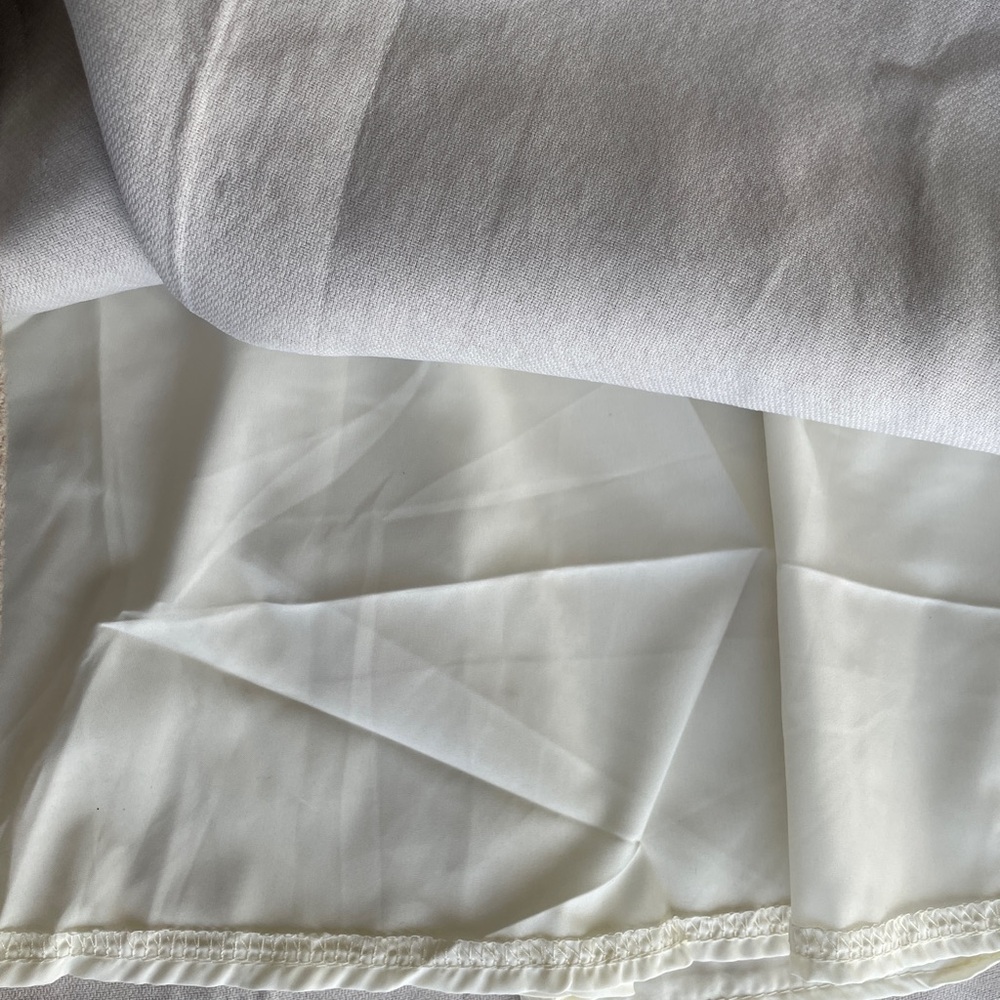Cream A-Line Skirt for Casual and Work - Picture 3 of 8